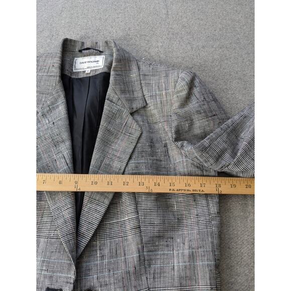 Vintage David Benjamin Wool Silk Blazer Womens Sz 7 Plaid Double Breasted Office - Picture 5 of 7